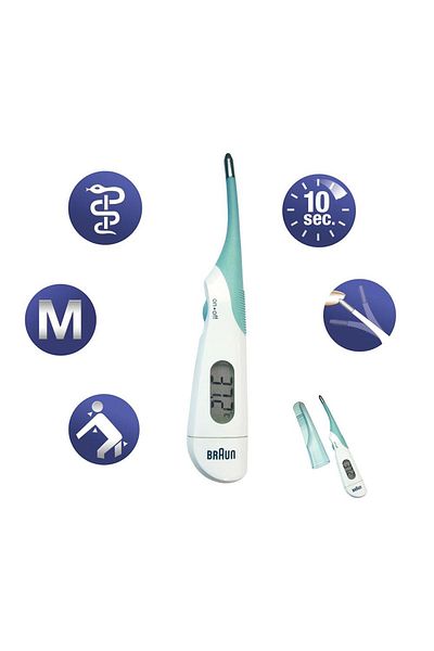 Braun Prt1000 Underarm Digital Degree Thermometer