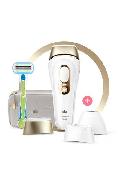 Braun Silk Expert Pro 5 Pl5257 400.000 Atımlı, 3 Başlıklı Yeni Nesil Ipl Tasarım Çanta
