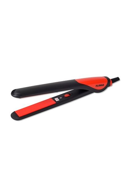 Floria Hair straightener FLORIA ZLN-8991, Red/Black 25W, ceramic coating,