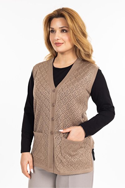 Mutlu City Дамски потник Rolax с джобове и копчета, размер 750, за жени на средна и над възраст