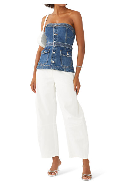 SIMKHAI Canlı Renkli Kemerli Bustiyer Bluz