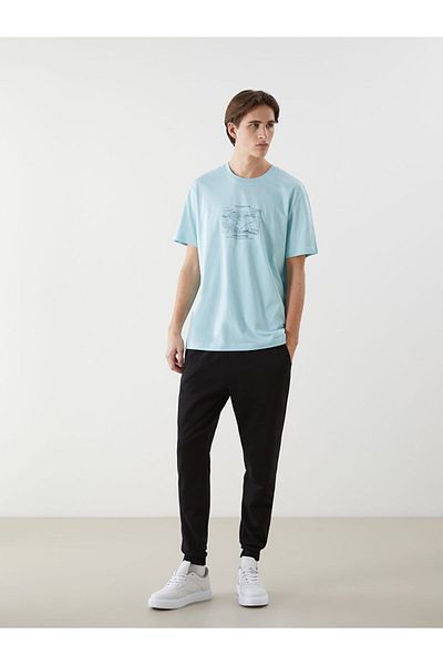 LC Waikiki Lcw Crew Neck Printed Combed Cotton Men's T-Shirt