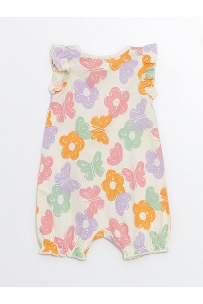 LC Waikiki Lcw Bicycle Taka Floral Baby Girl Jumpsuit