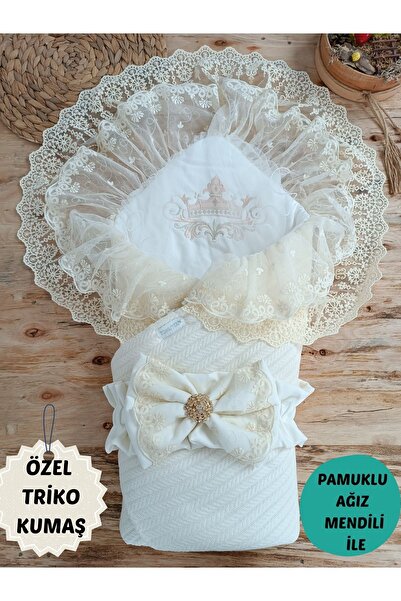 Tomuycuk Triko Örgü Bebek Kundağı Unisex Bebek Dış Kundak Battaniyesi Hastane...