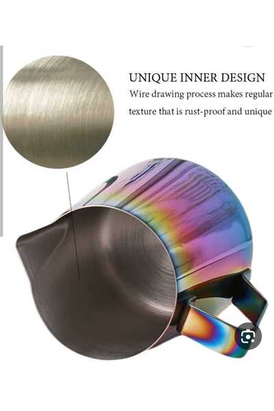 Generic Stainless Steel Milk Frothing Pitcher for Espresso and Steam Coffee 350ml