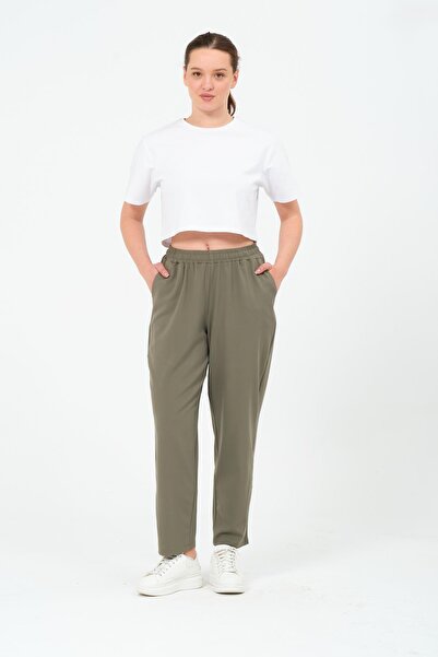 BUSA Large Size Gabardine Trousers Khaki --Fit Classic Style Clothing