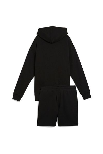 Puma Equipment Puma Short Hooded Relaxed Sweat Suit 7 Tr Op, Black, Women