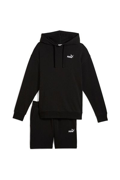 Puma Equipment Puma Short Hooded Relaxed Sweat Suit 7 Tr Op, Black, Women