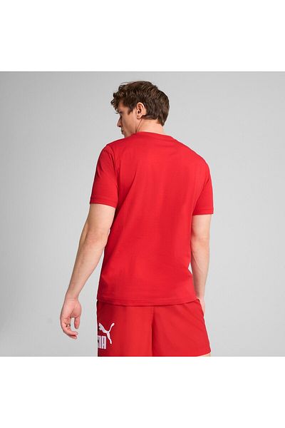 Puma T-shirt Puma Ess Logo Lab Summer Tee, Κόκκινο, Ανδρικό