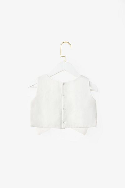 Le Mabelle Ecru Bow Detailed Girl's Crop