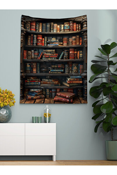 OZG DESİGN GİZEMLİ KÜTÜPHANE DUVAR ÖRTÜSÜ VE DUVAR HALISI