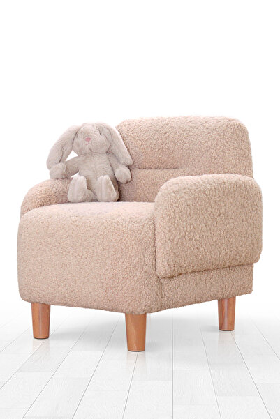 Lorencehome Cobie Teddy Çocuk Koltuğu - Pudra