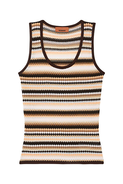 Missoni بلوزة مخططة من القطن والفيسكوز