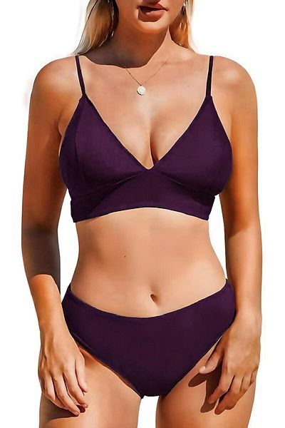 DEEP BEACH Plum Covered Bikini Set Db200051bt