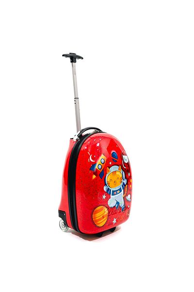 Ella Icon Children's trolley Space Cat Red 46X30X24