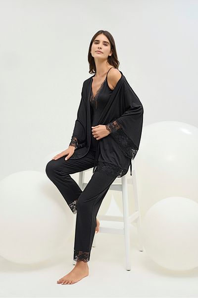 Sevim 16661 Women's 3-Piece Pajama Set