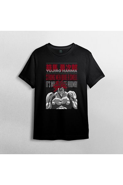 Pixxa Μπλουζάκι Unisex Crew Neck - Βαμβάκι 100% Yujiro Model 4 Baki Hanma