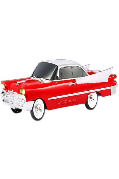 ULTRATEKNO WS-1965BT Dodge 59 Model Retro Araba Bluetooth Hoparlör Fm Radyo U...