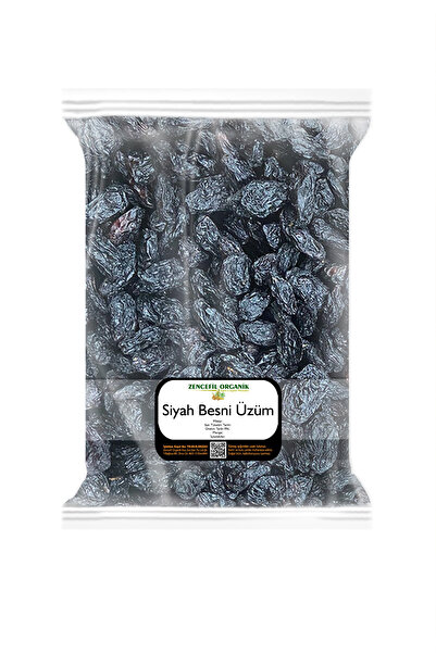 Zencefil Organik Siyah Besni Üzüm Kurusu 500 Gr. Kan Üzümü Yeni Mahsül Çekird...