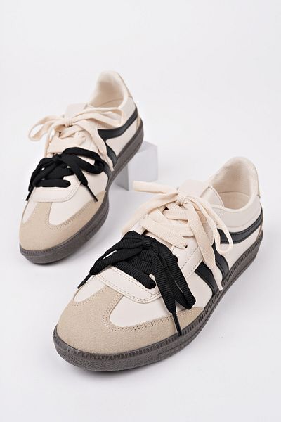 MUGGO Retro Double Lace-Up Casual Women's Sneaker Sports Shoes