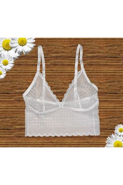 DEEP SECRET Ecru Full Lace Soft Bralet
