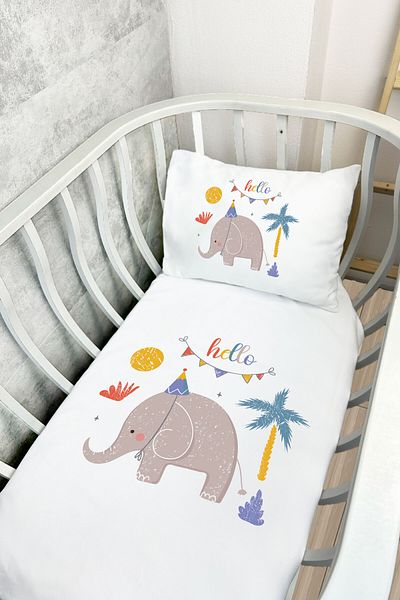 Messido Cotton Satin Printed Patterned Mother's Side Set 60X100 cm - Msd-201