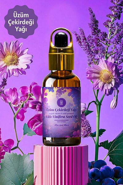 Mim and More Grape Seed Oil - Cold Pressed 100% Pure Natural, 50ml