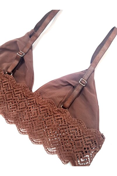 DEEP SECRET Καφέ Micro Lace Bralet Ds 200471 br