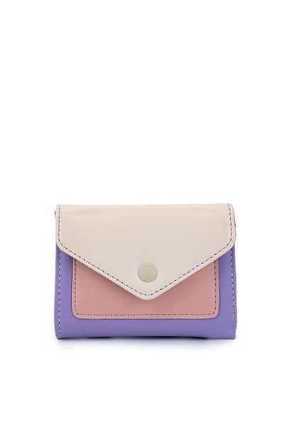 minebag Envelope Detailed Women's Wallet Cream Mn106