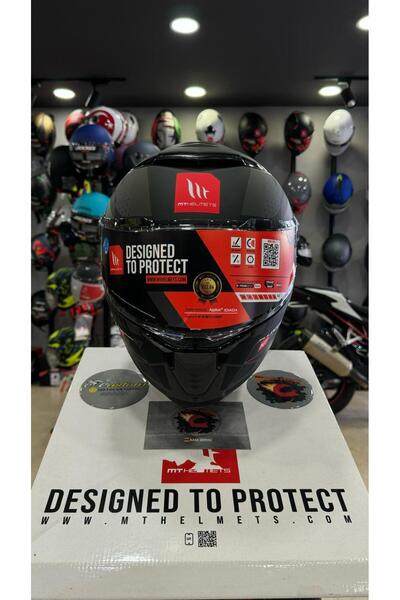 MT Helmets Thunder 4 Sv Luminence D1 Mat Gri/siyah