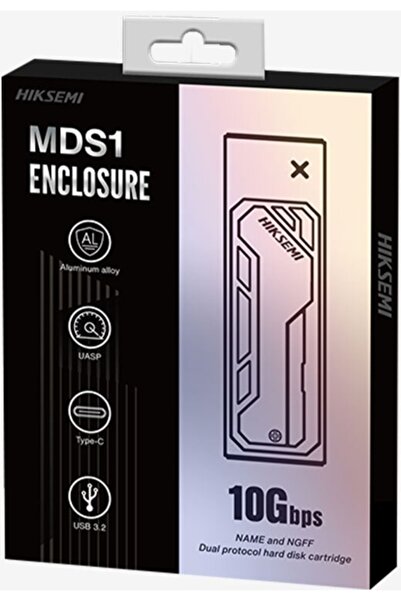 Hiksemi MDS1 USB 3.2 Type-C Support M.2 NVME & M.2 SATA Protocol Up to 10Gbps Taşınabilir HDD Kutusu