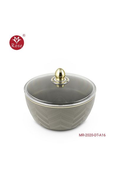 Rose Mr-2020-Date Bowl with Rose Lid (7*14)cm