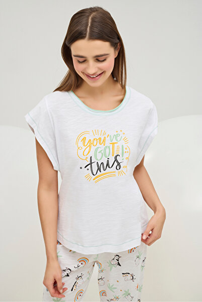 Sevim 16843 KADIN BASKILI PİJAMA TAKIM