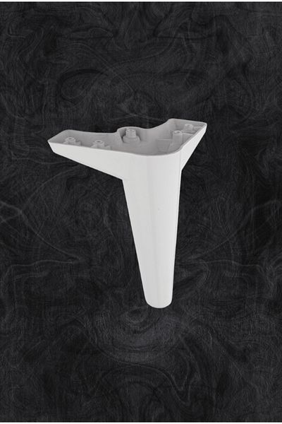 ALPAKS Picior de vârf din plastic alb 15 cm Mobilier Fotoliu Picior de bază Masă Dulap Picior – Design elegant și durabil