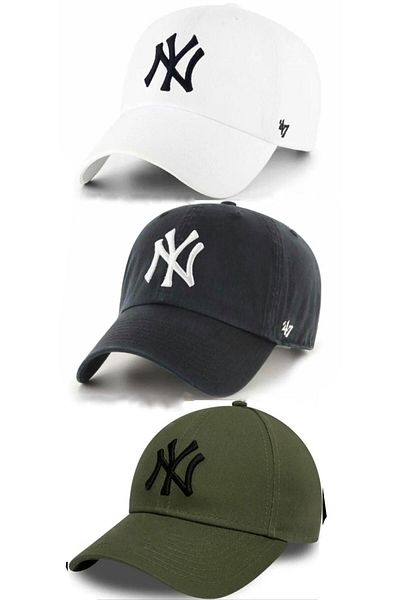 w white stars sports & wear Унисекс спортна шапка - комплект от 3 части, велкро задна част, регулируема шапка