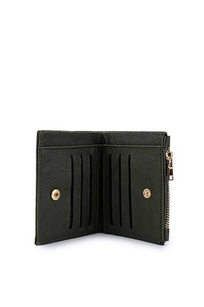 minebag Faux Leather Women's Wallet Khaki Mn108