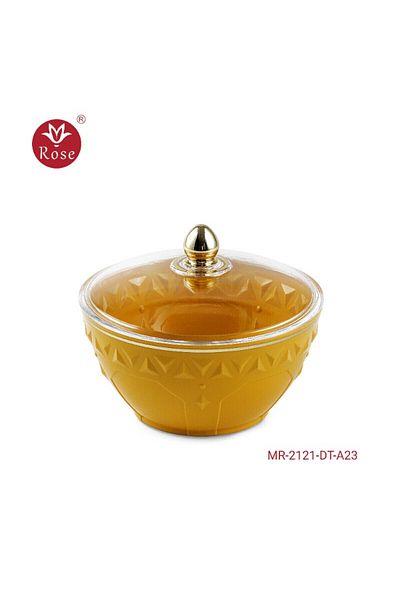 Rose Mr-2121-Date bowl with rose lid (7*14) cm