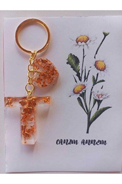 demirbasavm سلسلة مفاتيح إيبكسي مصنوعة يدويًا مخصصة لعيد الأم