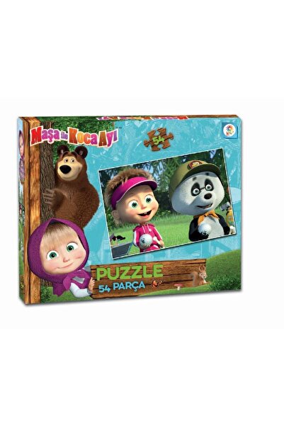 toysclub LACO KIDS MS7539 MASHA KOCA AYI 54 PARCA KUTU PUZZLE