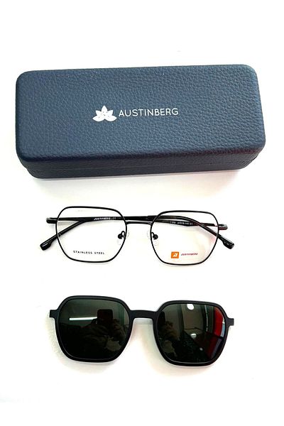 austinberg Austinberg 1169 C1 Polarized Clip-On Unisex Sunglasses