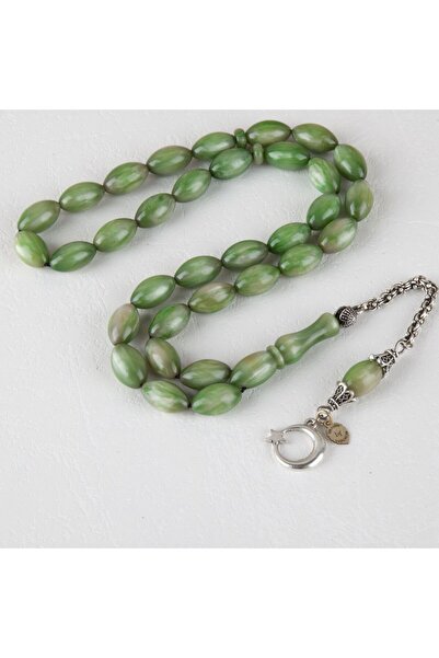 LapisDo Perlă de culoare chihlimbar - Alpaca Puska Arpa croială 8.5x14mm Verd...