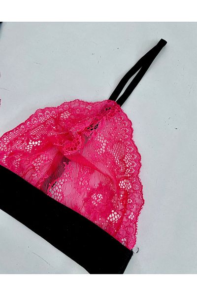 DEEP SECRET Fuchsia Full Lace Bralet Ds200112br