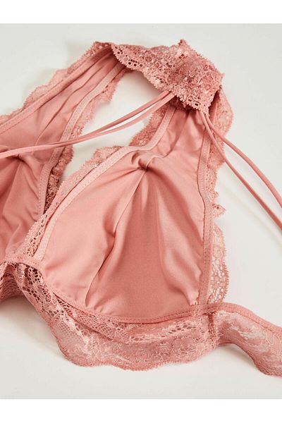 DEEP SECRET Dusty Rose Full Lace Covered Bralet Ds 200550 br