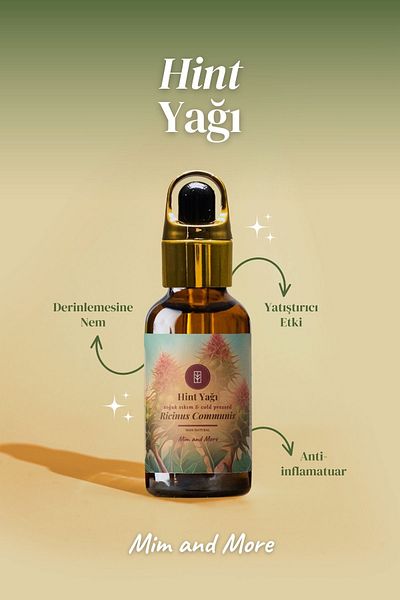 Mim and More Castor Oil - Cold Pressed 100% Pure Natural 50ml