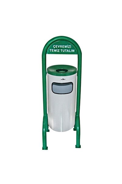 Palex 3560-3 Bahçe Tipi Çöp Kovası Ayaklı Boyalı