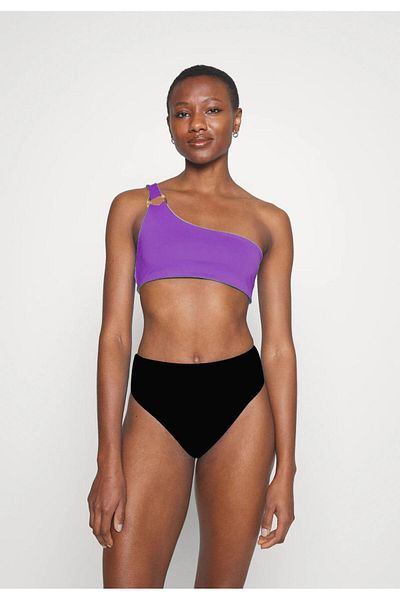 DEEP BEACH Buckle Biker Top (High Waist) and Bottom Biker Set Db 200564 Bt