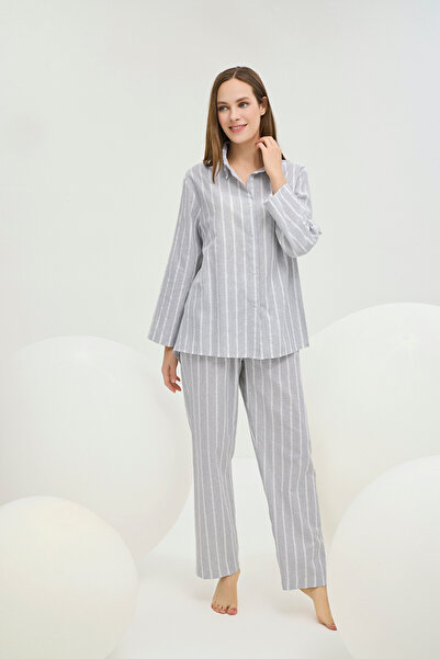 Sevim 16446 KADIN GÖMLEK ŞORT PANTOLON 3 LÜ TAKIM