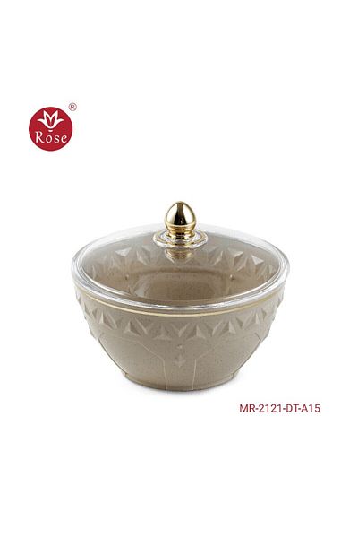 Rose Mr-2121-Date bowl with rose lid (7*14) cm