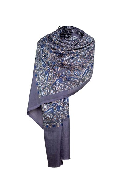 CASHMERE AND SİLK MAWLANA 85% CAŞMIR 15% MĂTASE ŞAL brodat