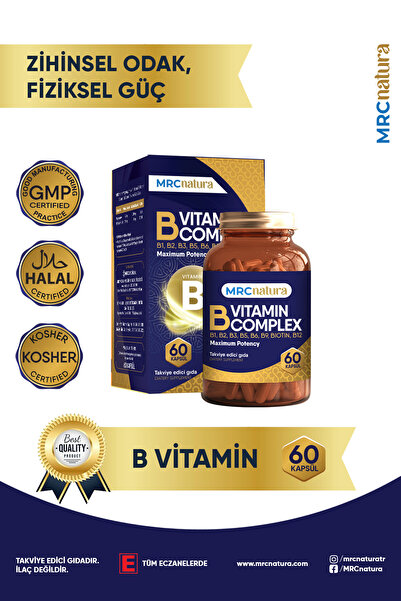 MRCNATURA Mrc Natura B Vıtamın Complex 60 Kapsül